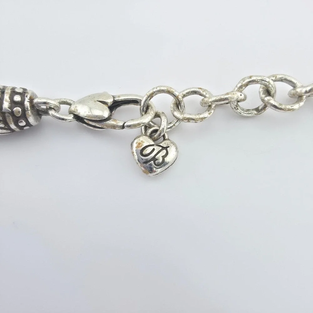 BRIGHTON Add-A-Charm Necklace Wheat Chain Silver Plate 3mm 20